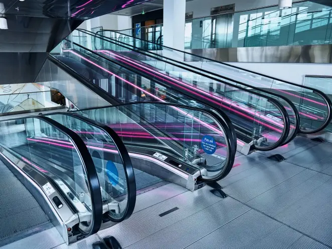 Velino escalator - Exceptionally streamlined